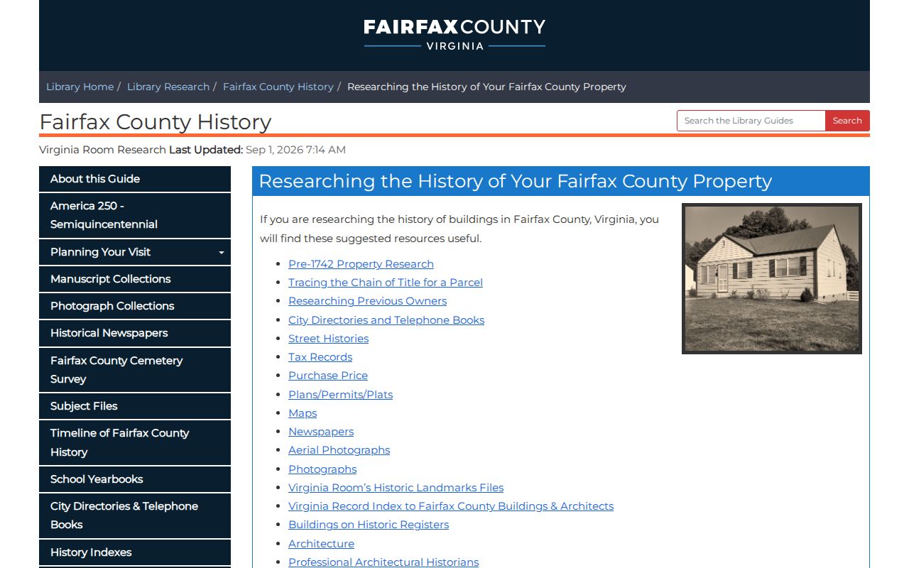 Rose Hill previous residents Fairfax property history guide
